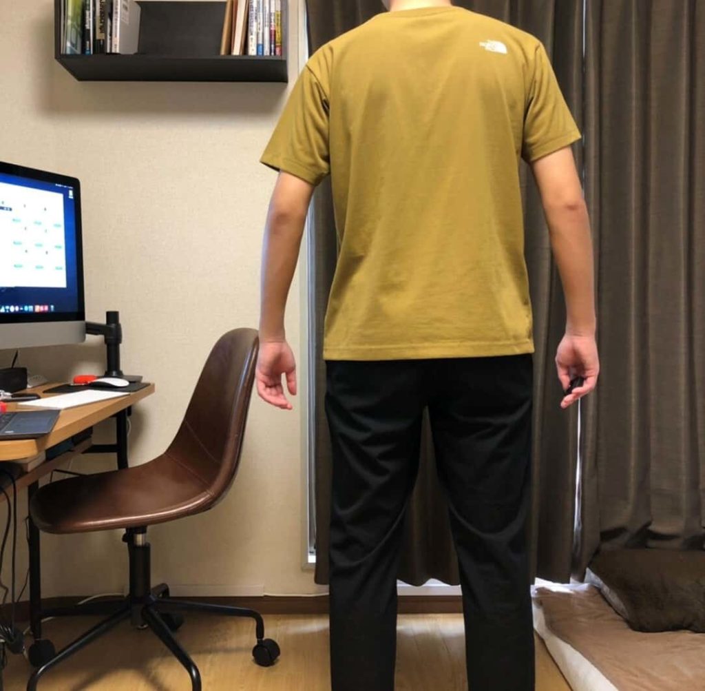ノースフェイス半袖tシャツサイズ感